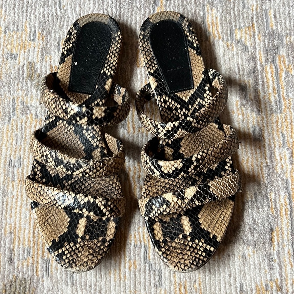 Ayede snakeskin sandals